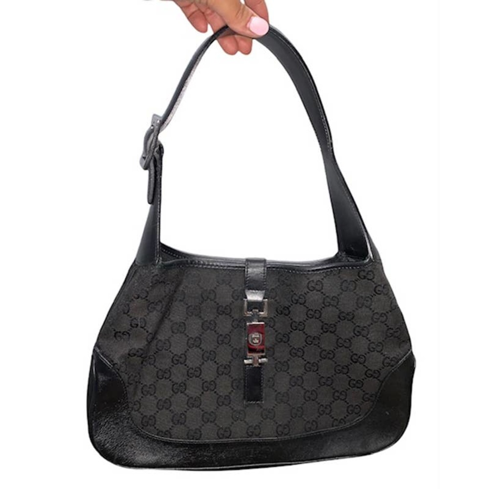 GUCCI Jackie GG Black Hobo *EUC*